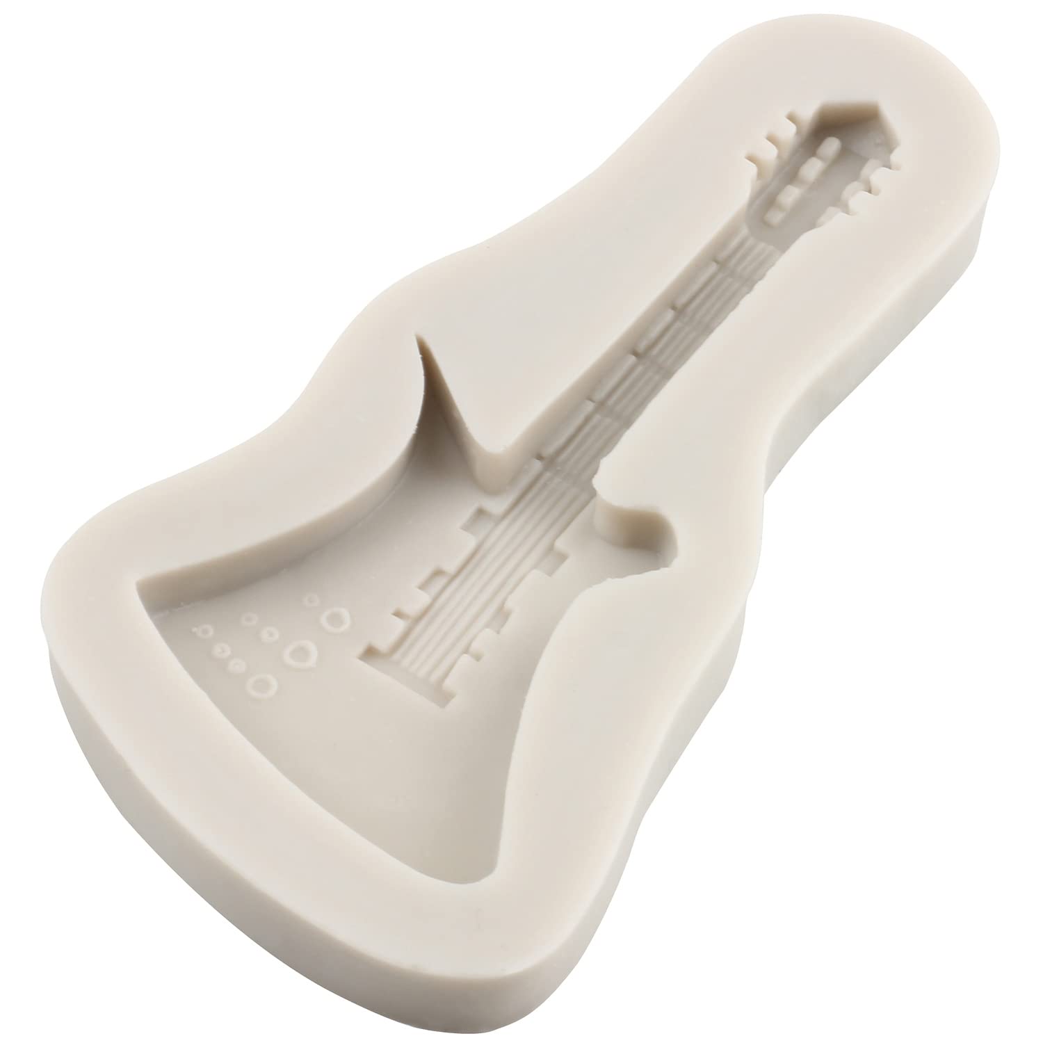 Sijiangmold Ice Skates Fondant Molds Boombox Microphone Radio Guitar Saxophone Silicone Mold For Disco Party Cake Decorating Cup