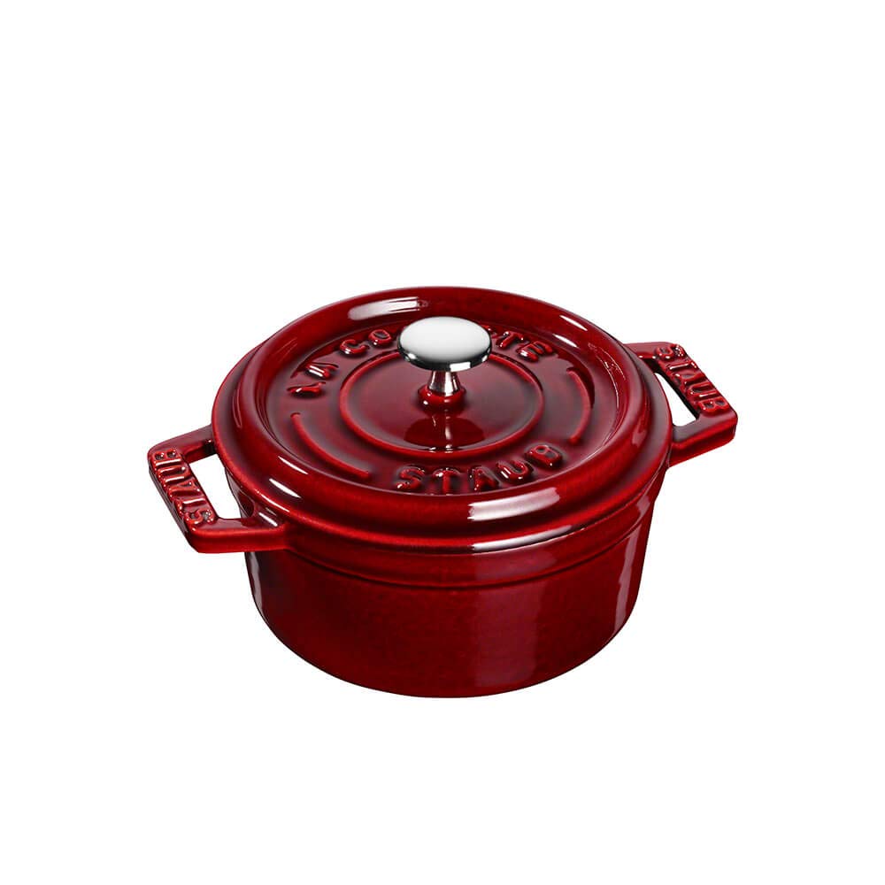 Staub Grenadine Enameled Cast Iron Mini Round Cocotte, 0.25 Quart