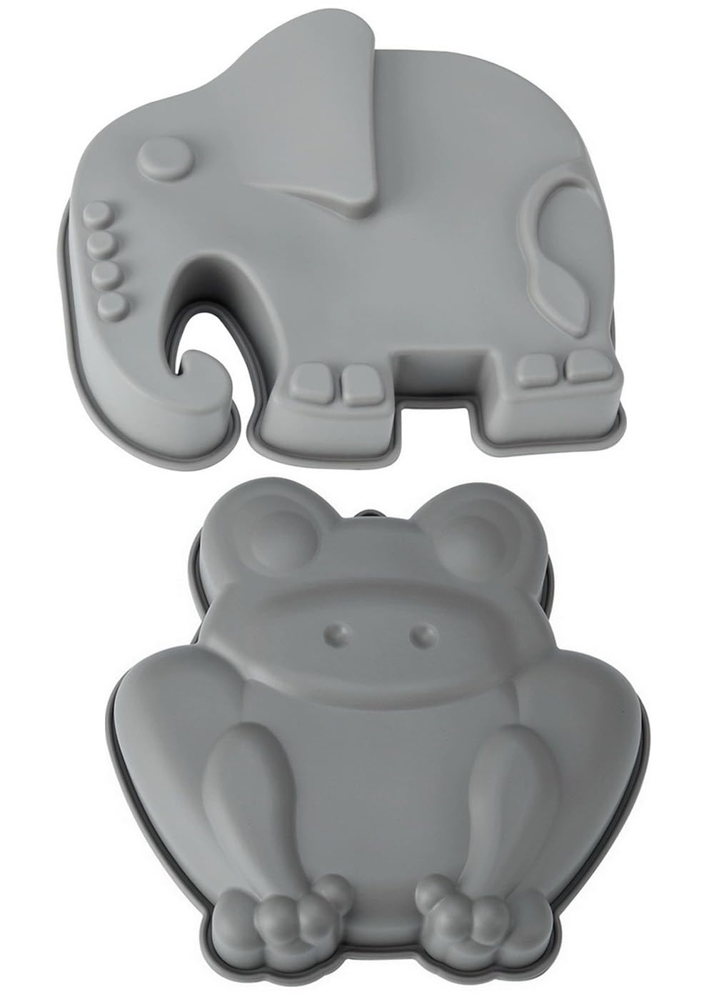 Hyoocct NonStick Frog Cake Pan Elephant Cakes Pans Silicone Baking Mold  2pc