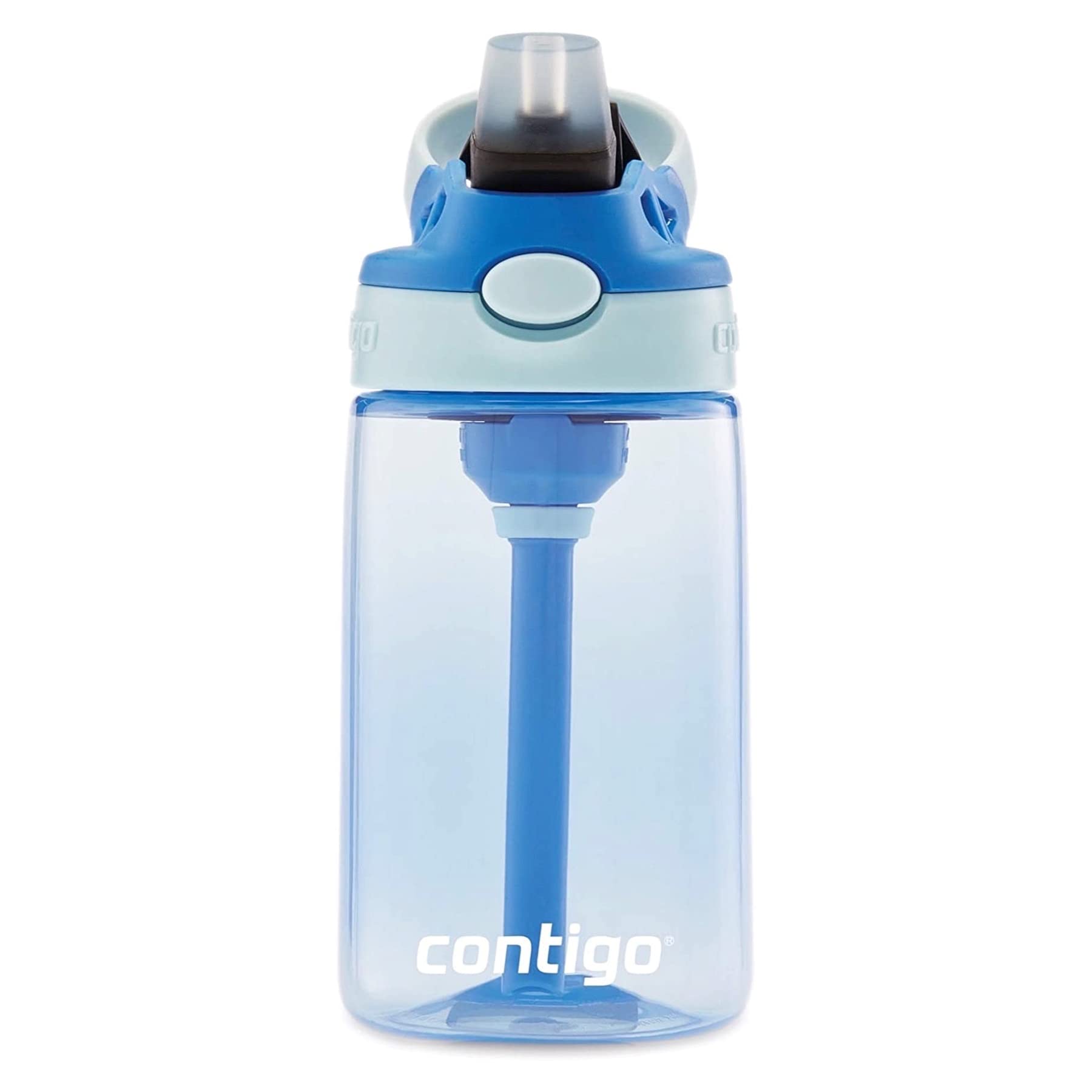 Contigo Kids Straw Water Bottle With Autospout Lid, 14Oz, Cotton Candy