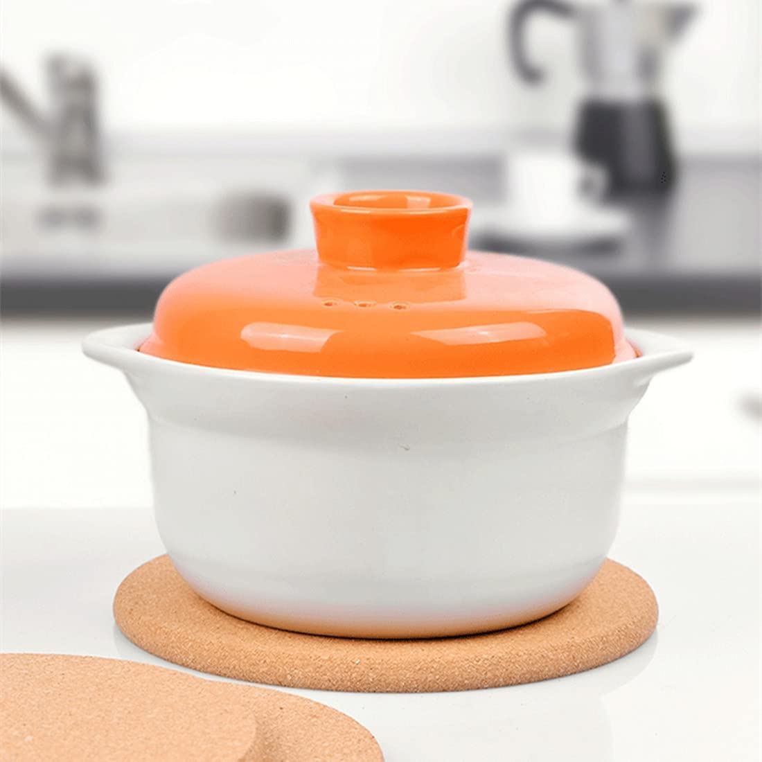 Fannuoncc 7.5'' Cork Trivet For Kitchen Hot Plate Coaster Pads, High Heat Pot, Heat Food Rack, Natural Plants Heat Resistant Cor