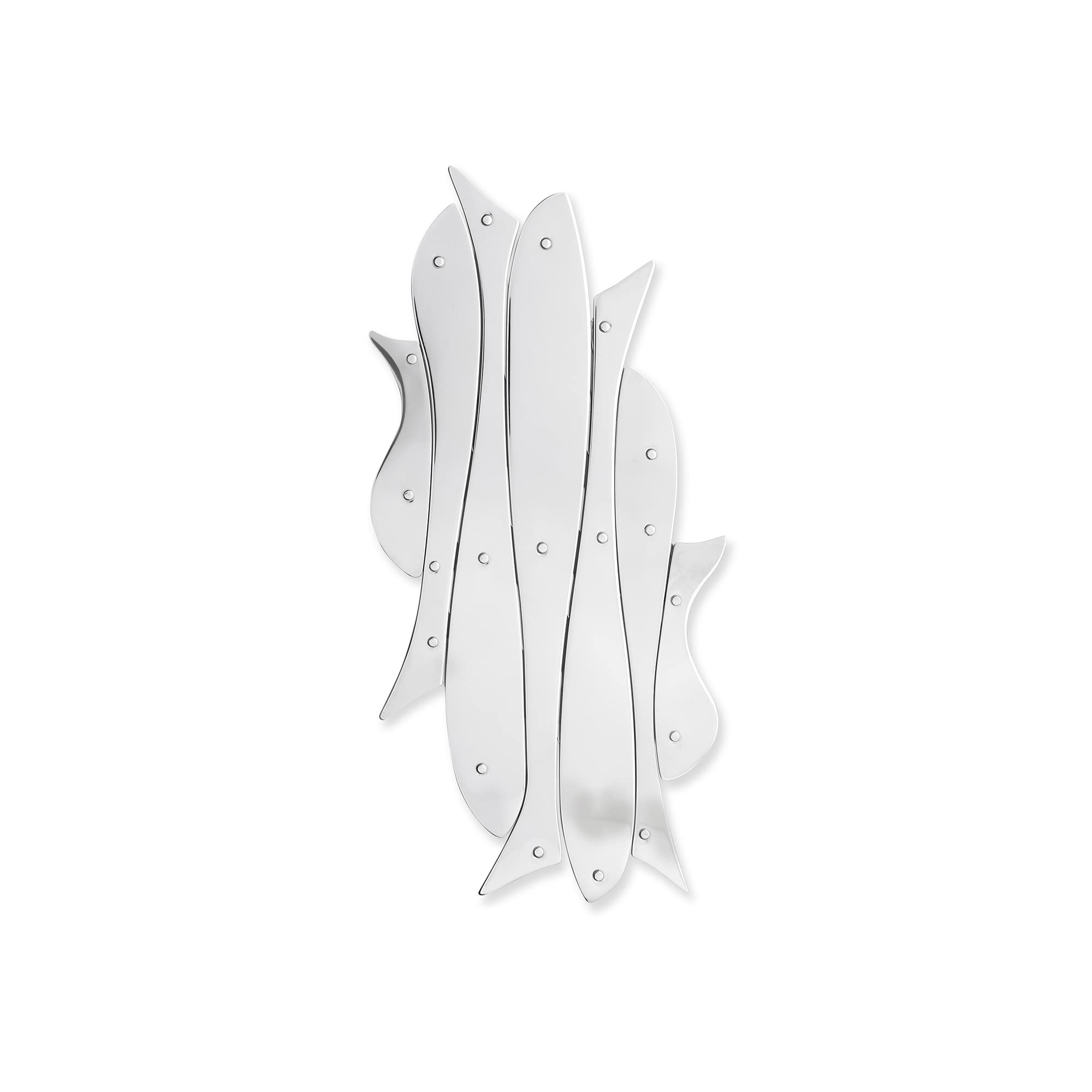 Alessi ''Pescher'' Extensible Trivet In 18/10 Stainless Steel Mirror Polished, Silver