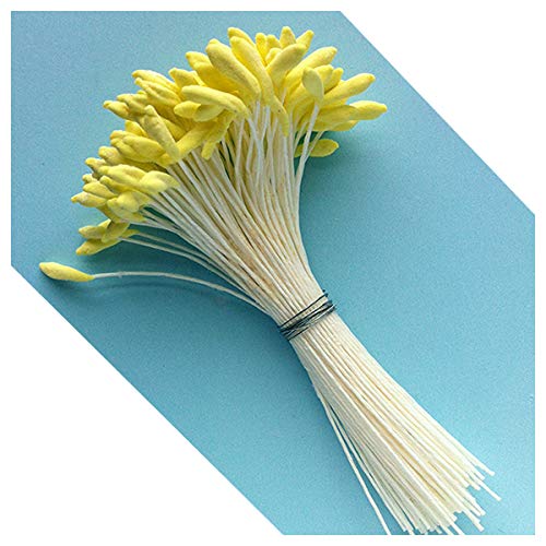 Medium Lily & Peony Flower Stamen (Yellow) by World of Sugar Art