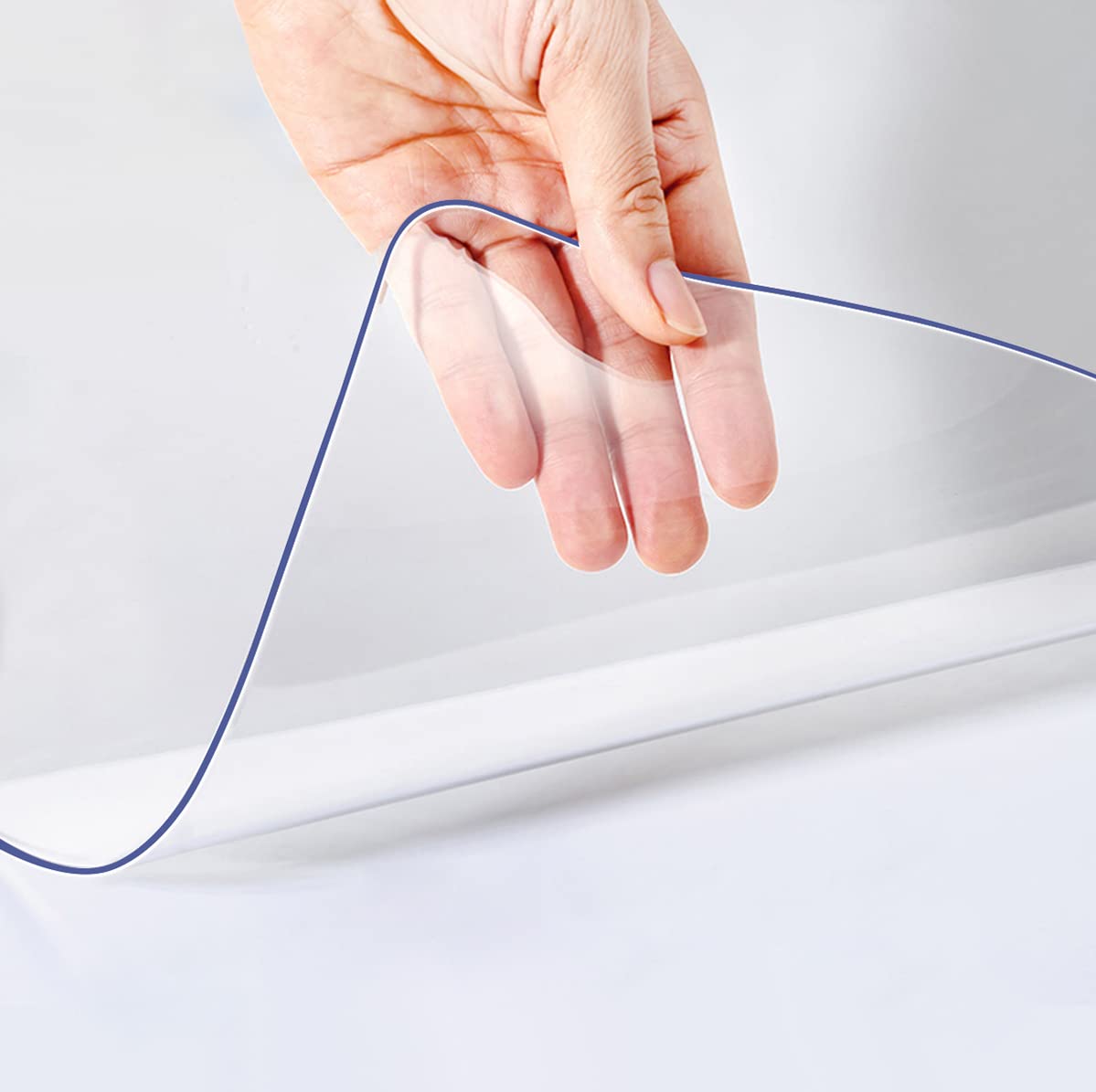 30X60 Inch Clear Plastic Desk Cover Mat Protector 1.5Mm Thick Office Desk Pad Waterproof Heat Resistance Transparent Pvc Tablecl