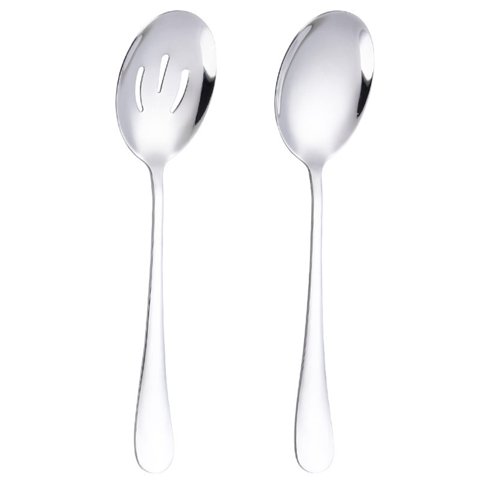 MENGKK Soup Ladles Large Kitchen Skimmers Utensils Metal Sauce Curry Salad Buffet