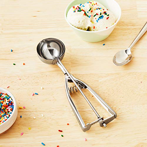 Fox Run Ice Cream/Cookie Dough Scoop, 2-1/8-Inch, Metallic