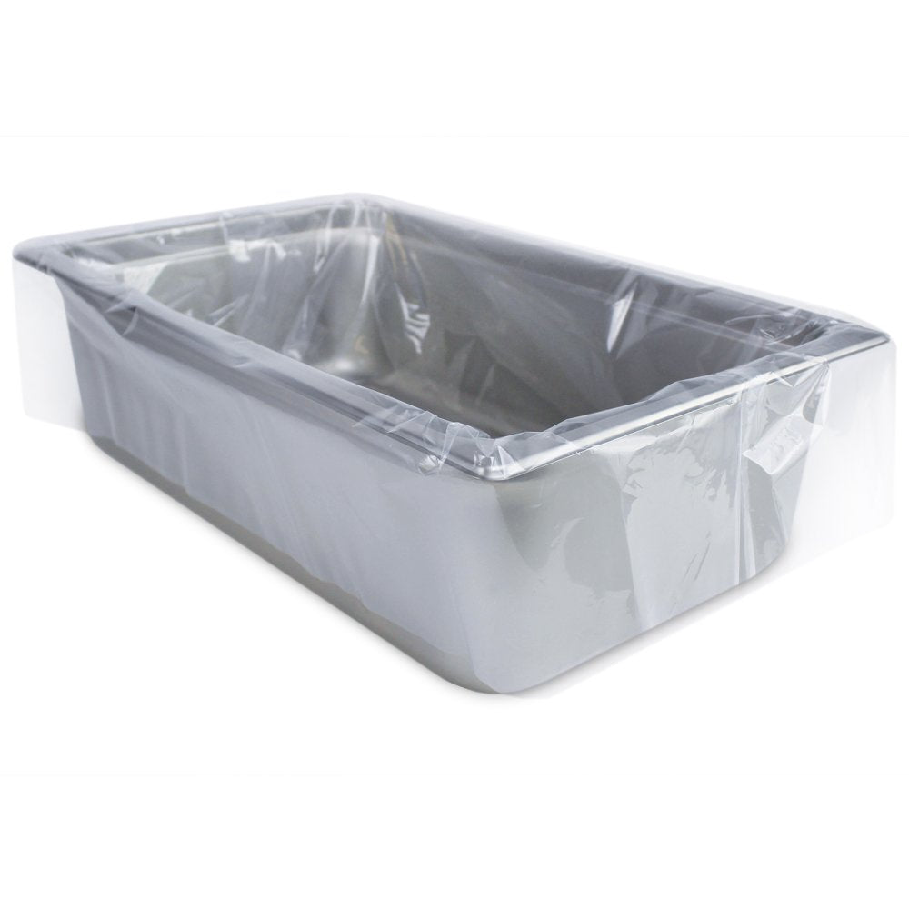 PanSaver Hotel Clear Pan Liners for Easy Clean Up - Disposable Buffet Pan Liners, Ovenable up to 400F (Full Pan/Deep Pan Liner -