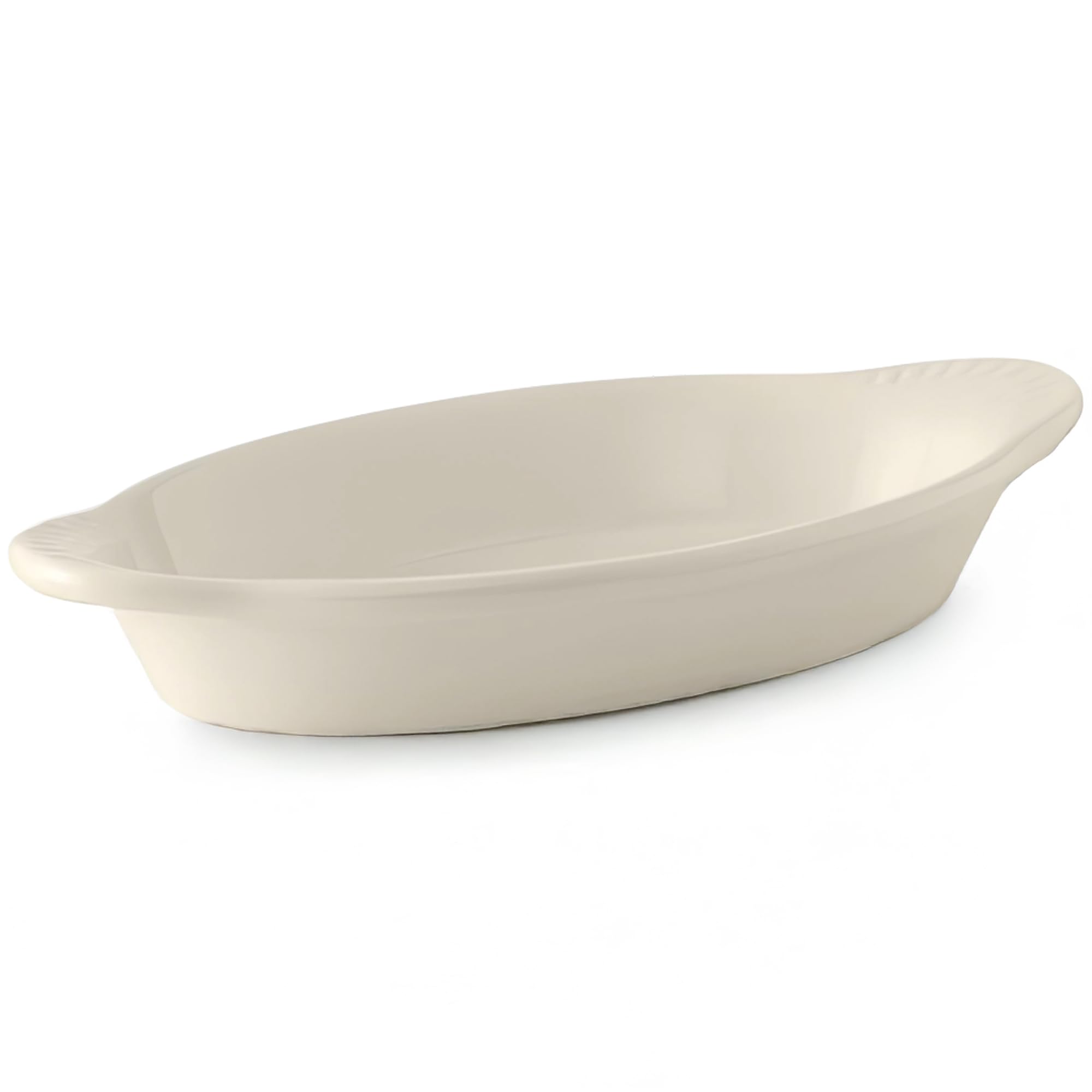 Tuxton China BEN-150 Welsh Rarebit, 17 oz., 10-5/8 x 5-1/2 x 1-1/2H, Oval, Microwave and Dishwasher Safe, Oven Proof, Fully Vitr