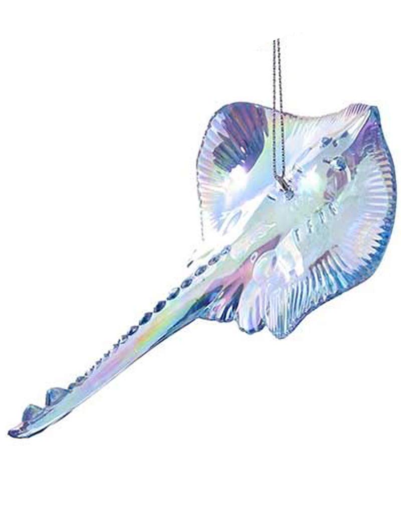 Iridescent Acrylic Sting Ray Ornament 4.75 Inch (B)