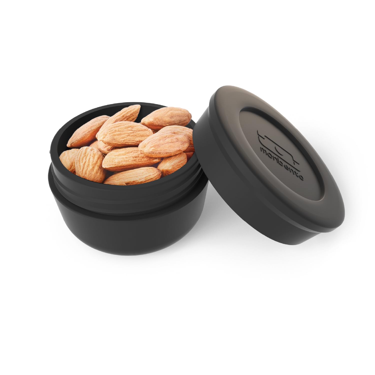 Monbento - To Go Sauce Container With Lid Mb Temple M Black Onyx - Sauce Container For Lunch Box Leakproof Mini Sauce Container