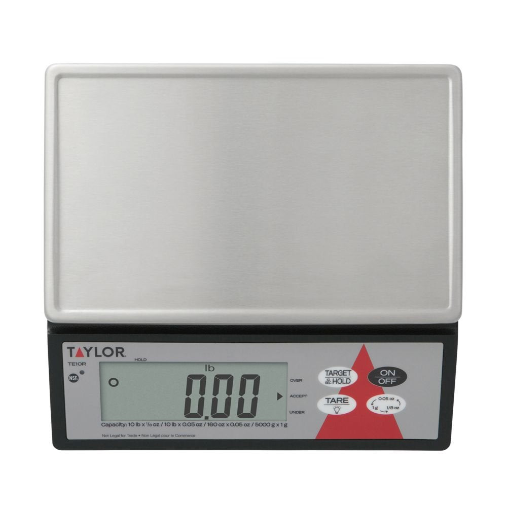 Taylor Precision Te10R Digital 10 Lb. Portion Scale With S/S Platform