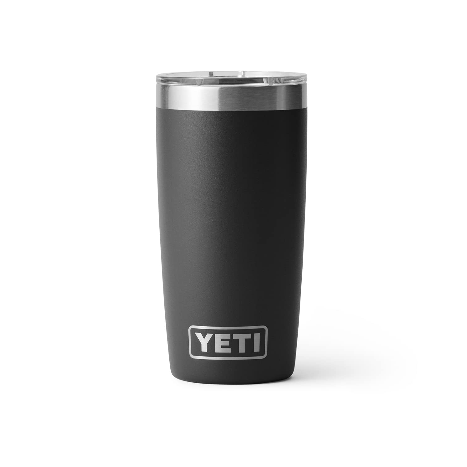 YETI Rambler 10 oz Tumbler - Stainless Steel, Vacuum Insulated, MagSlider Lid, Black, 2.83" x 5.66", Model 210715039