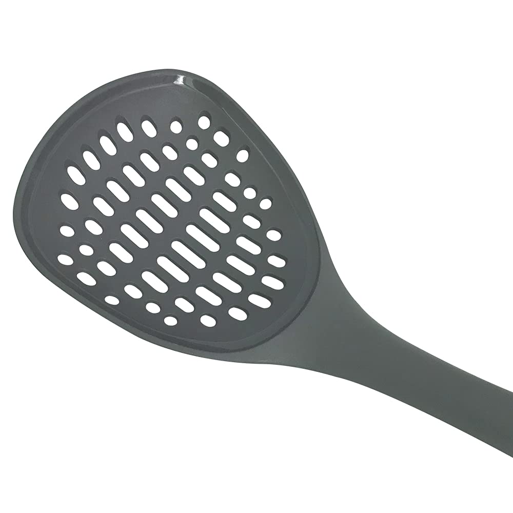 Slotted Spoon- Skimmer Slotted Spoon-Heatproof Skimmer Strainer,Safe For Non Stick Cookware