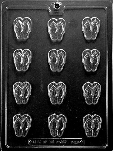 Grandmama'S Goodies M221 Flip Flop Beach Tropical Chocolate Candy Mold With Exclusive Molding Instructions
