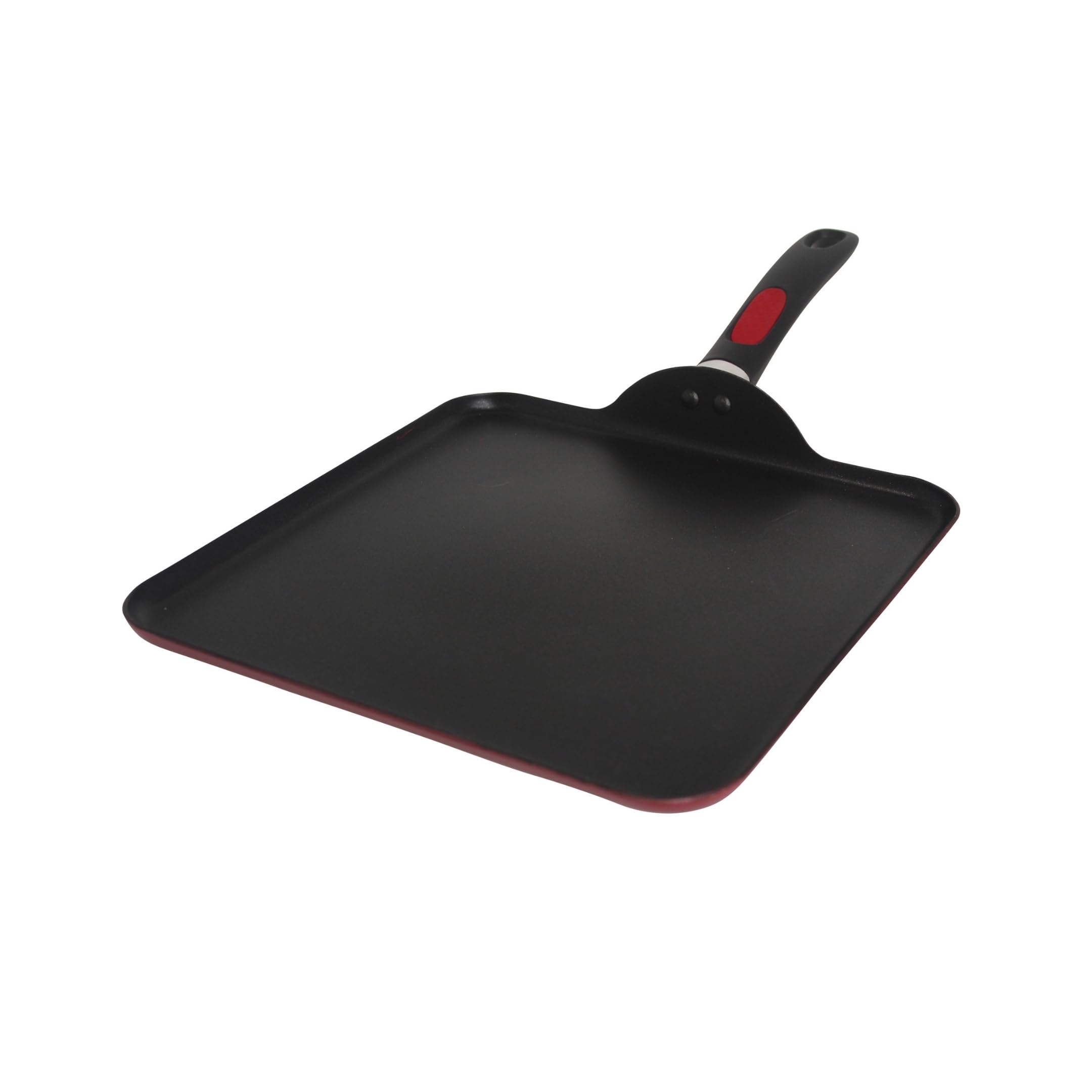 Mirro A79613 Get A Grip Aluminum Nonstick Griddle Cookware, 11-Inch, Red