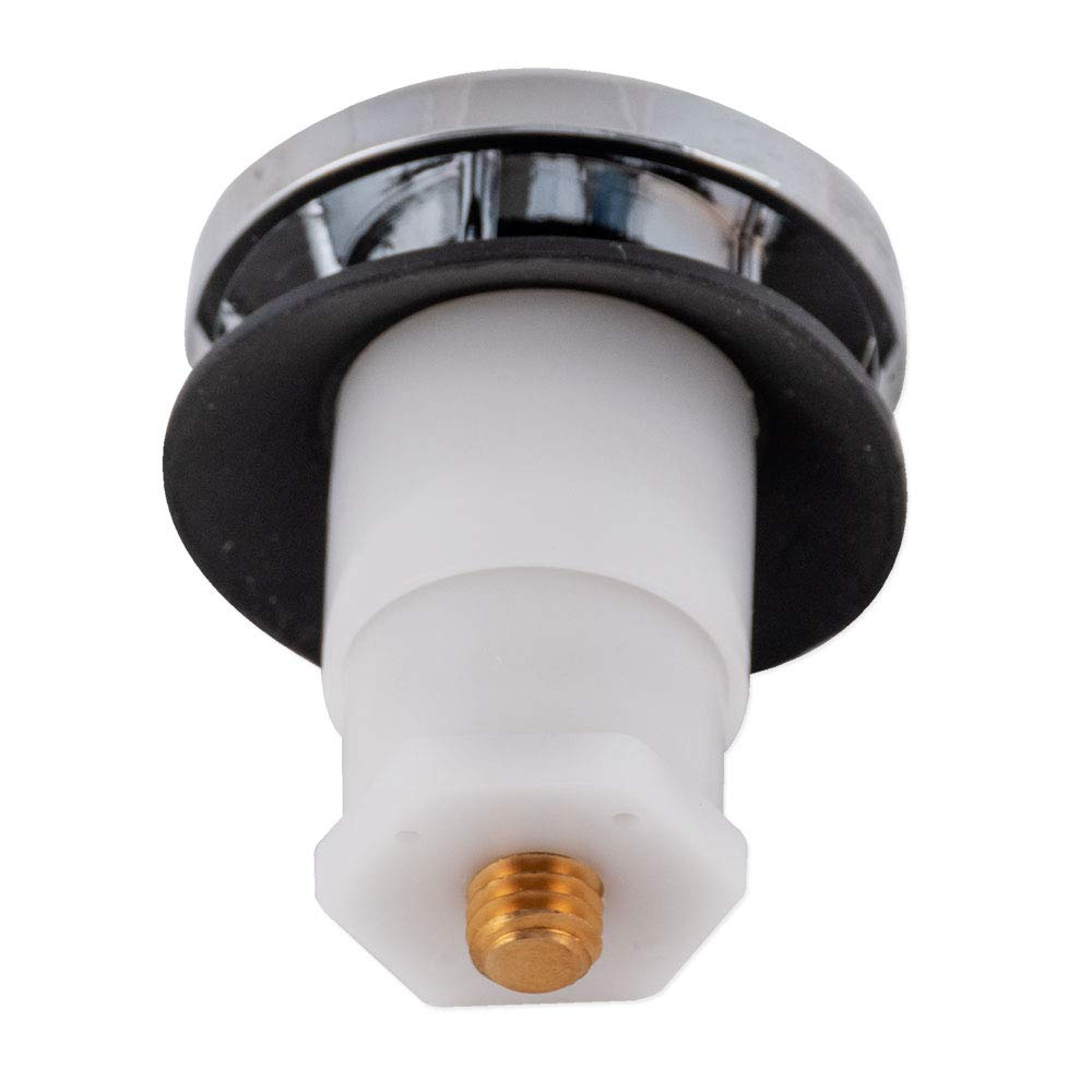 Ez-Flo Abs Tip-Toe Drain Stopper With Rubber Seal, 3/8 Inch Thread, Chrome Plated, 35229
