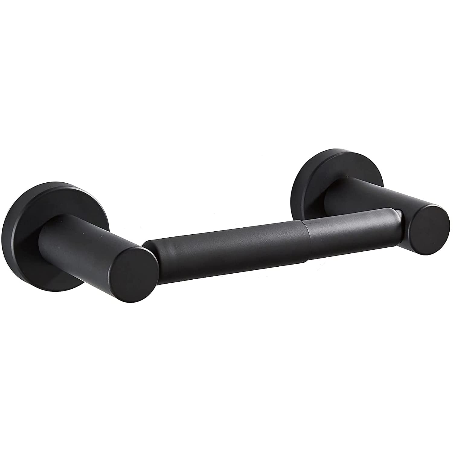 Marmolux Acc Matte Black Toilet Paper Holder - Wall Mounted Black Toilet Paper Holder - Pivoting Design In Sus 304 Stainless Ste