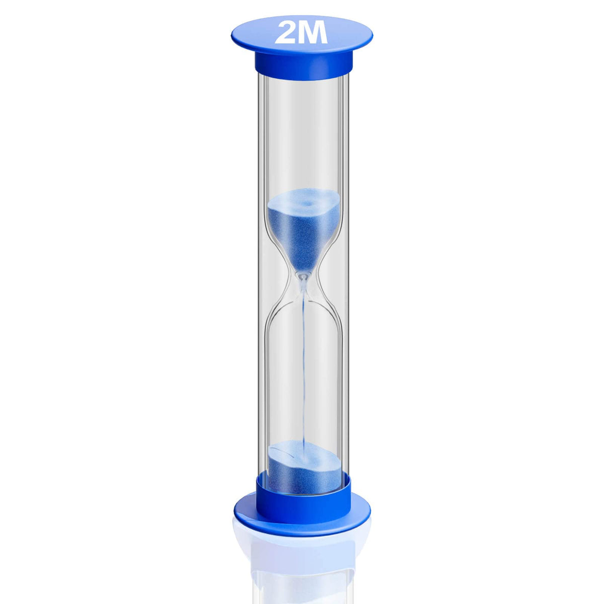 2 Minute Sand Timer For Kids, Unbreakable Acrylic Hourglass Sand Clock, Small Colorful Sand Watch 2 Min, Plastic Hour Glass Sand