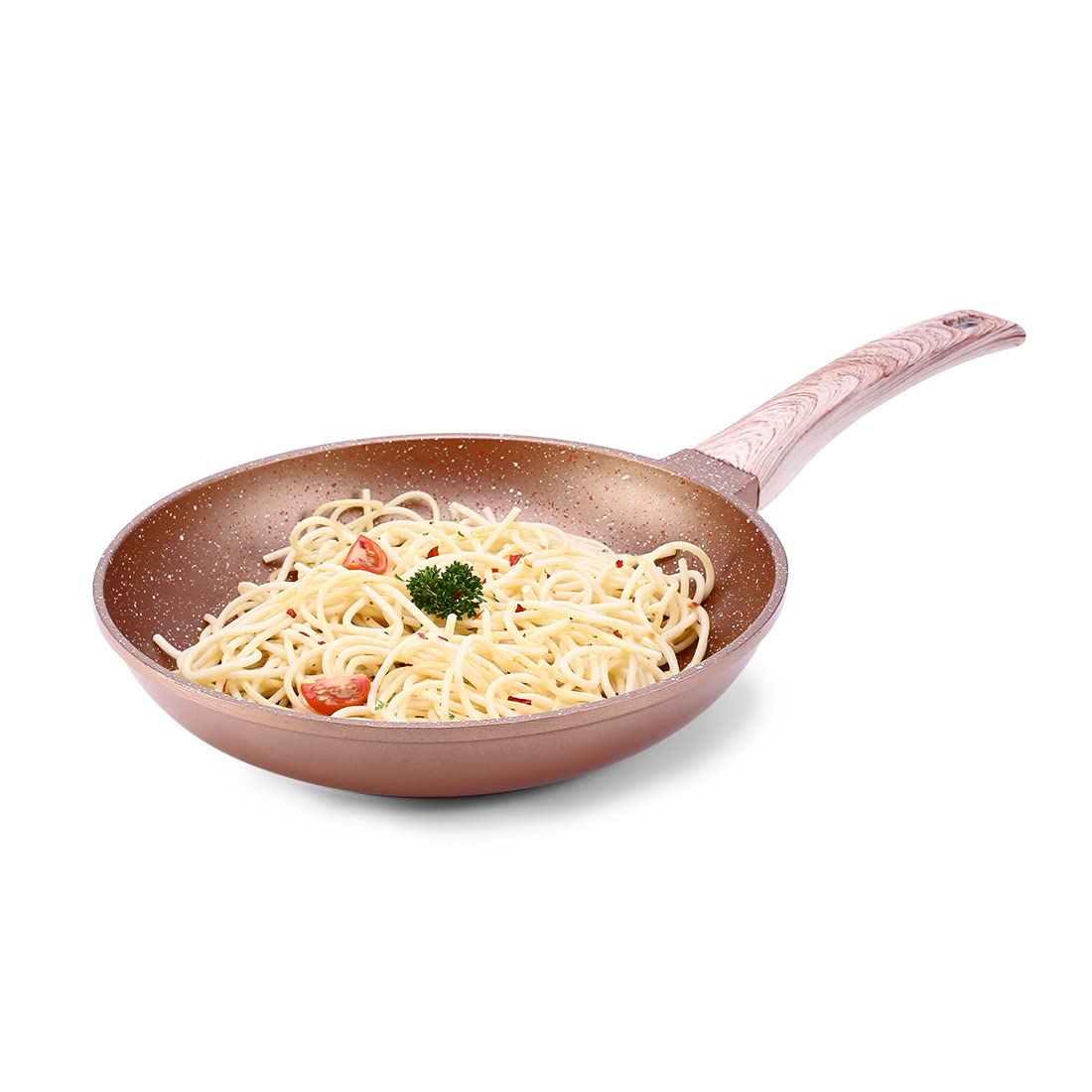 Wonderchef Duralife Die-Cast Non-Stick Fry Pan 24Cm For Kitchen, Non-Toxic Chemical & Pfoa Free Duramax Coating, Low-Oil Cooking