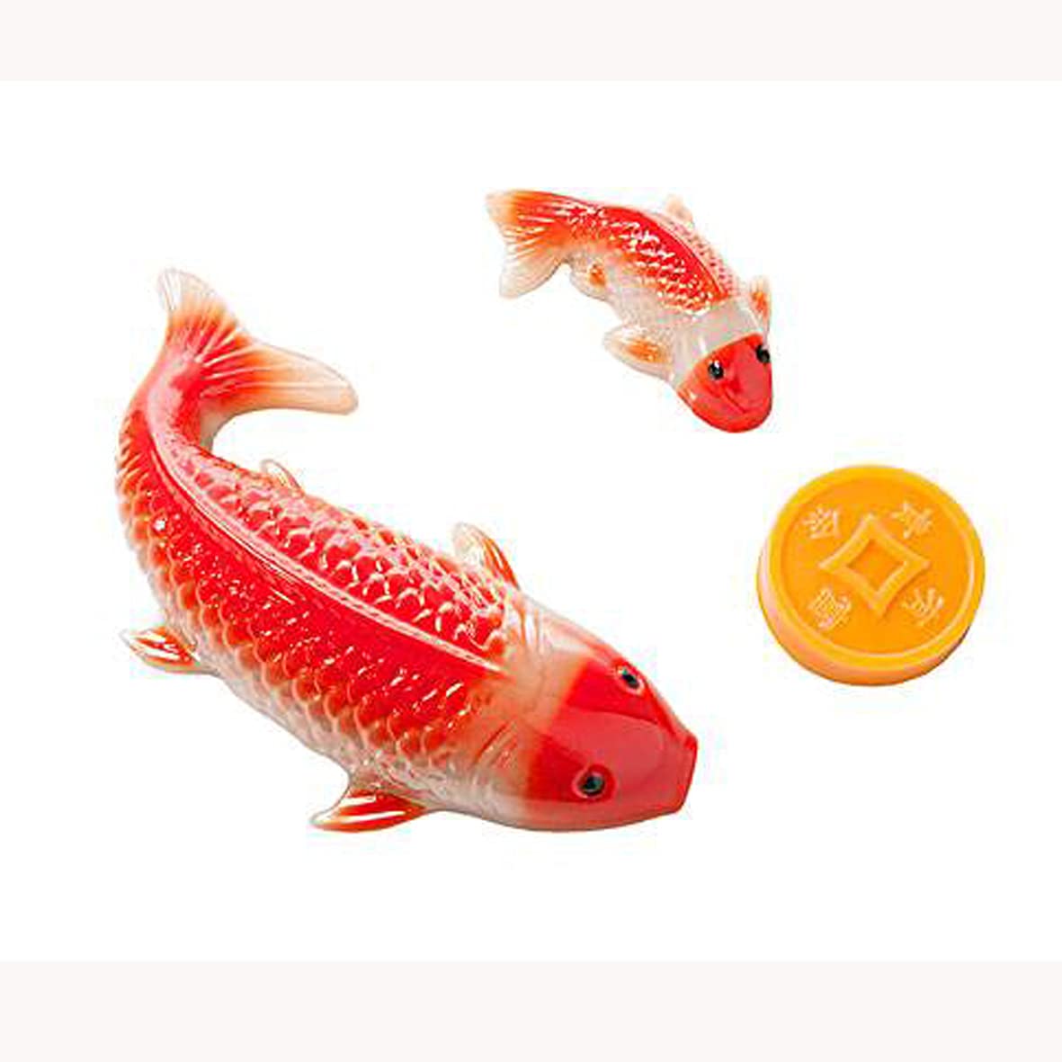 Qfyfgyt 3D Aluminum Alloy Carp Cake Bakeware, Fondant Cake Decoration Bakeware, Fish-Shaped Cake Mold (7 Inch)