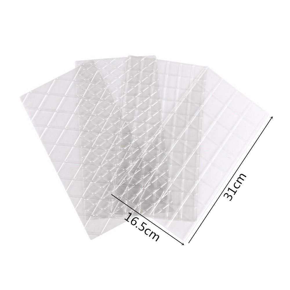 8 Pcs Embossing Mat, Fondant Impression Mat For Cake Decorating Clear Plastic Cake Decorating Tool