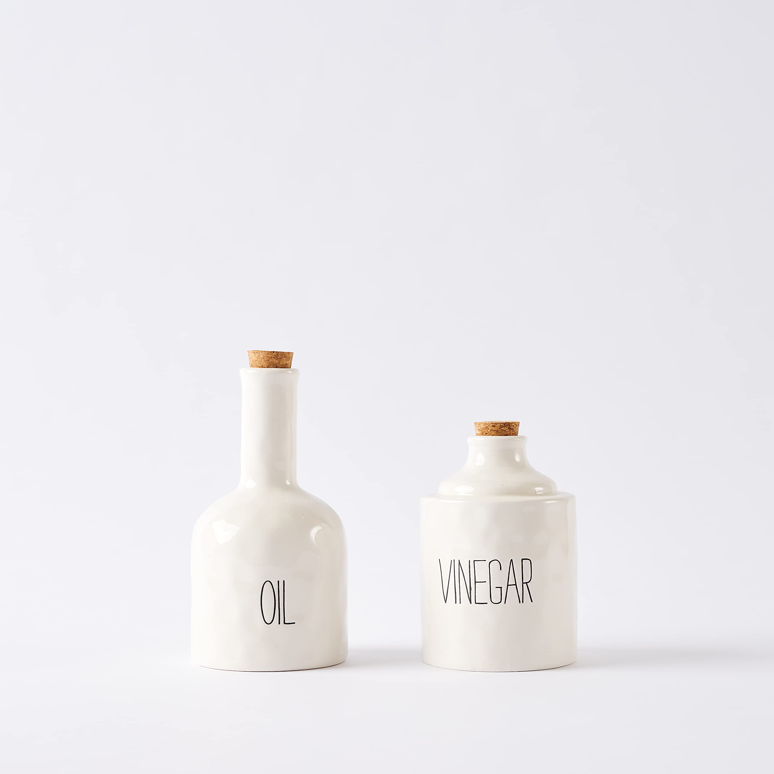 Stacked Oil and Vinegar Decanter Set
