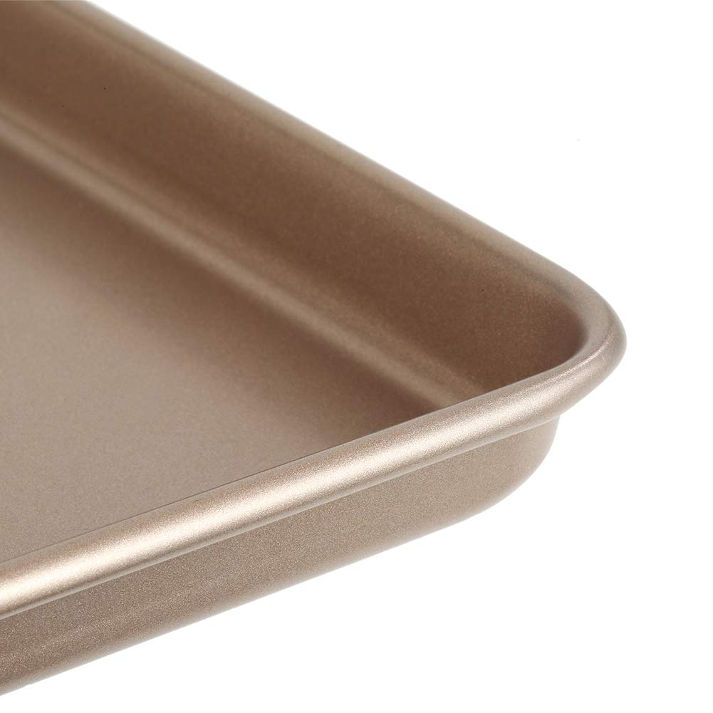13 Inch Baking Pans Nonstick Set Of 2, Walooza 13 X 11 X 1 Inch Cookie Sheet Replacement Toaster Oven Tray