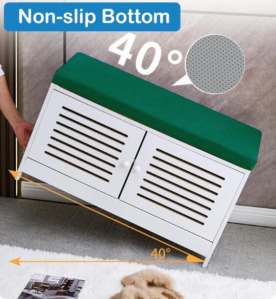 Loveboat Bench Cushion 54x16 Inch Soft Non-Slip Furniture Cushions for Bench Couch Swing Setee with Ties, Navy