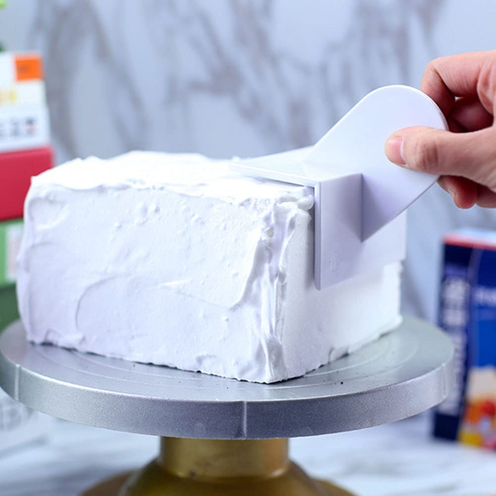 3Pcs Plastic Fondant Icing Smoother Shaper Polisher Cake Decoration Smoothing Tool For Fondant Cake Edge Corner Decoration Sugar