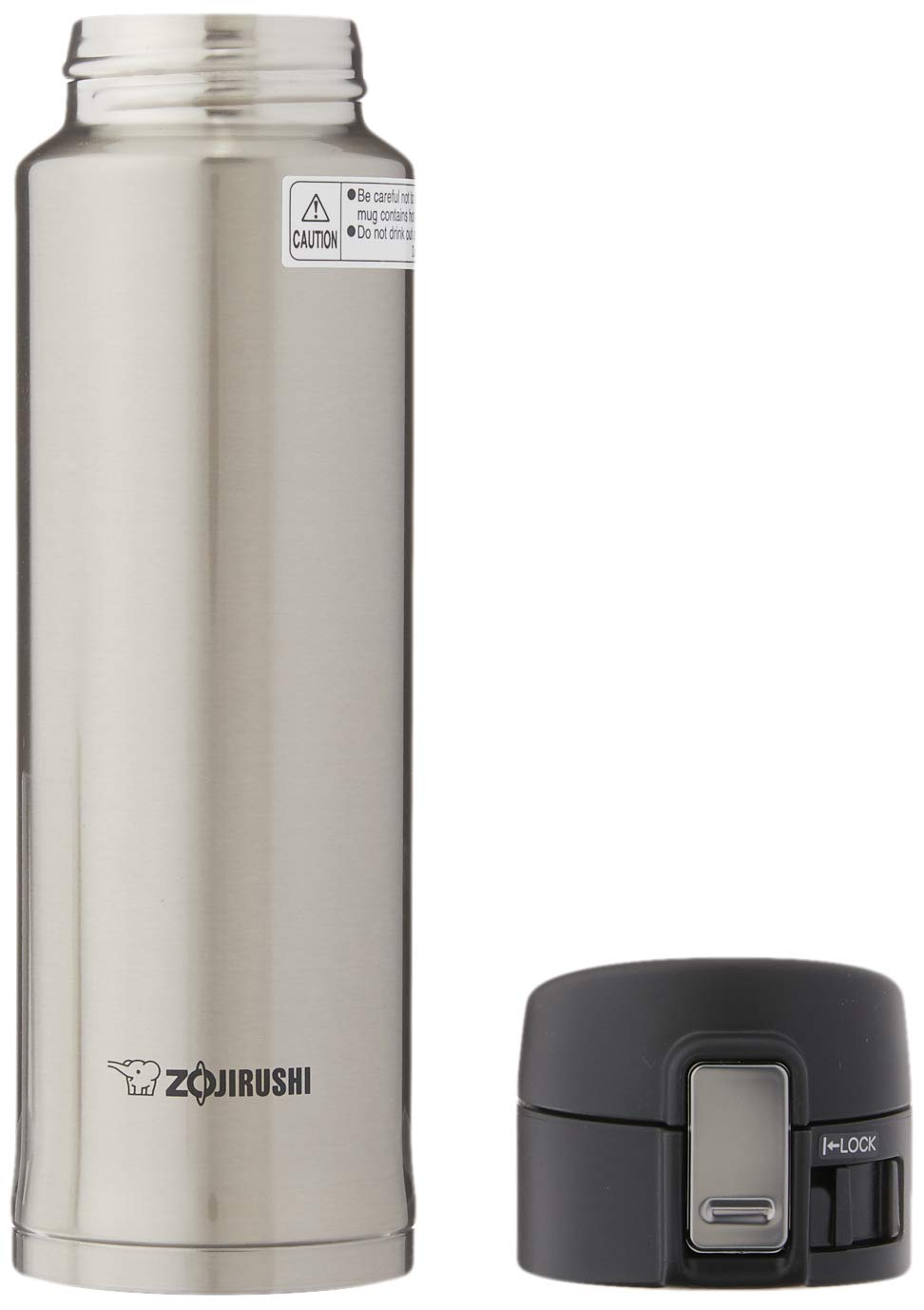 Zojirushi 0.36-Liter Stainless Steel Travel Mug, 12-Ounce, Silver