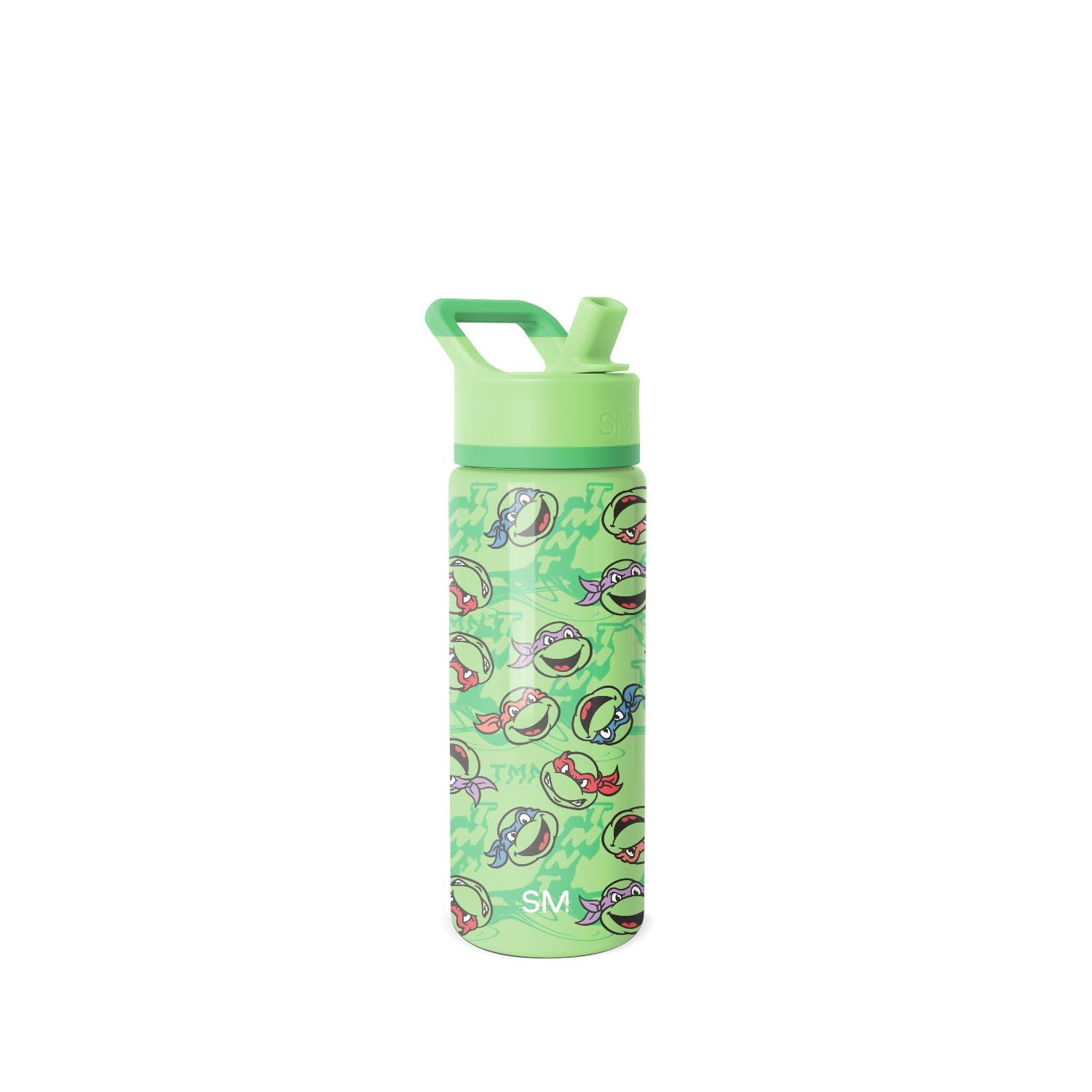Simple Modern Kids Summit Water Bottle with Straw Lid | Teenage Mutant Ninja Turtles 18oz Stainless Steel Cup Insulated Tumbler 