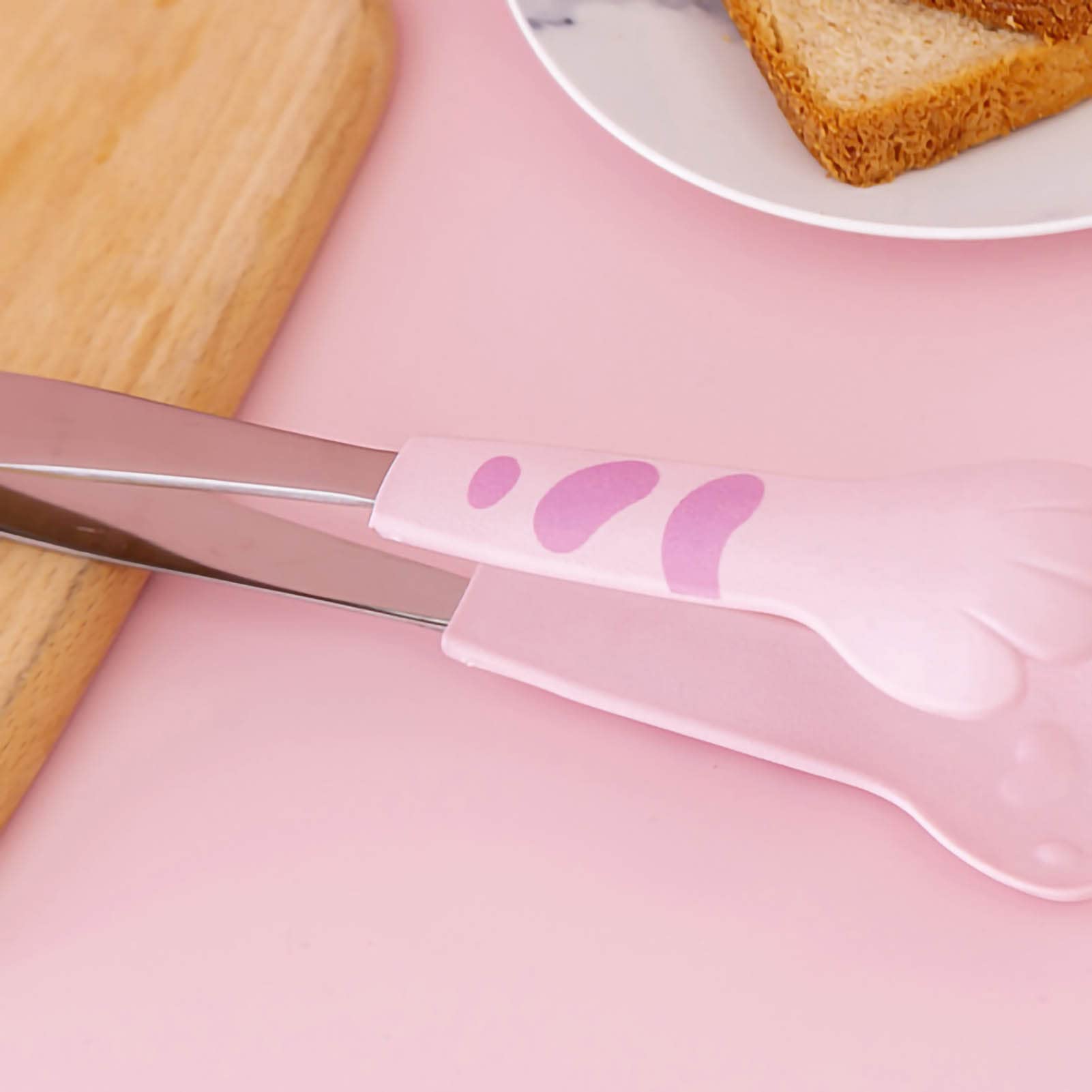 Cat Tongs, Cat Paw Tongs Kawaii Food Clips Kitchen Tongs Stainless Steel Cooking Tongs Bread Tong Bbq Tong Food Tong Small Salad