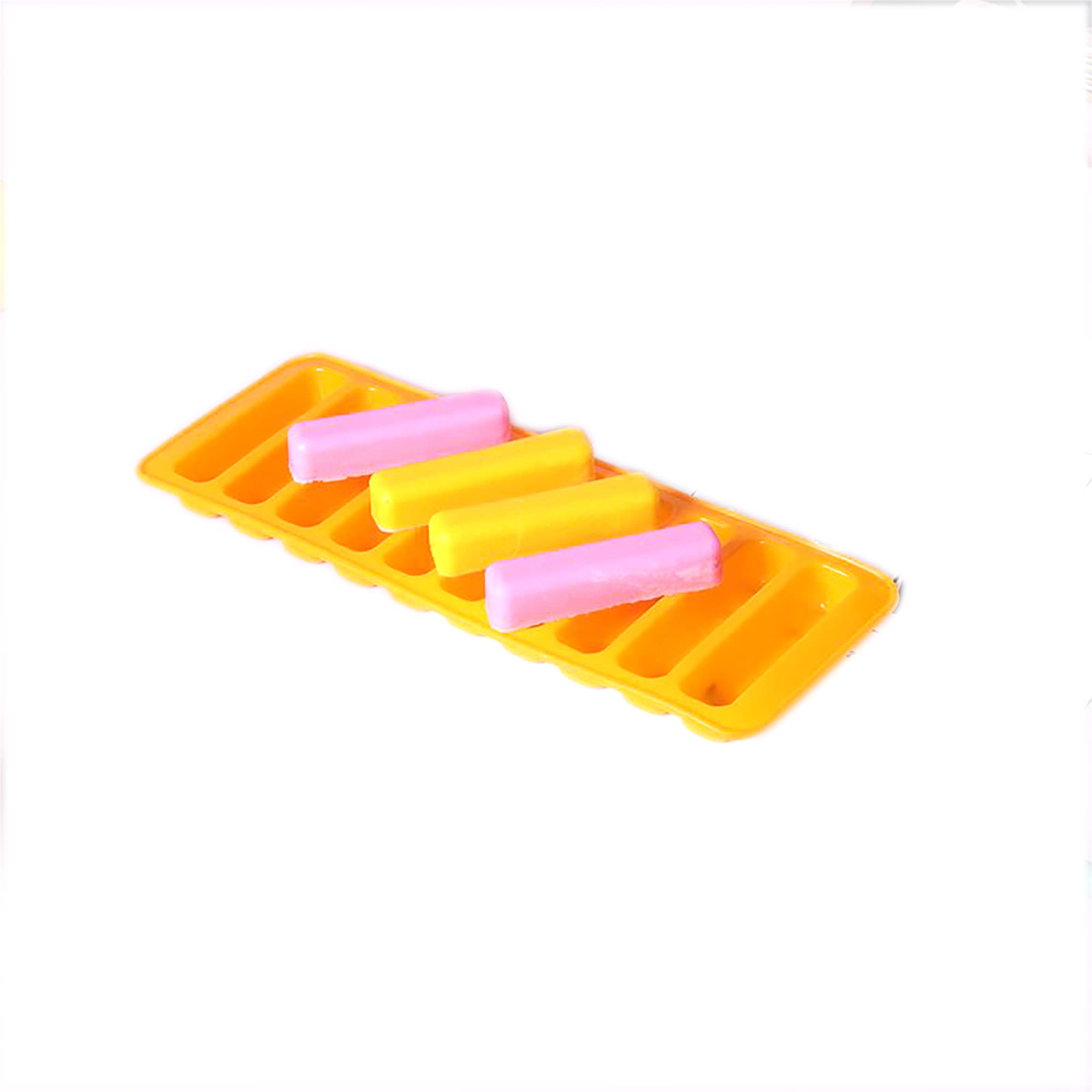 X-Haibei 3Inch Length Stick Bar Biscuit Chocolate Baking Jello Caramels Ice Cube Crayon Silicone Mold 1Oz Per Cell