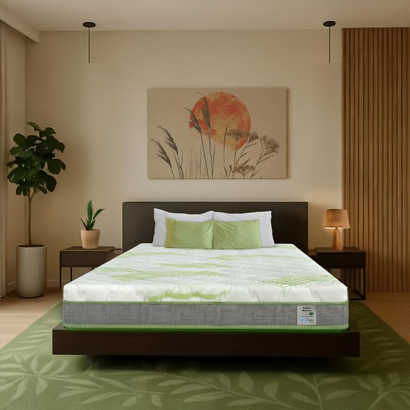 SLEEPSPA Balance  Orthopedic Mattress with PlantBased Cellulose Foam and & PinCore Natural Latex  ChemicalFree | 7Zone Sup