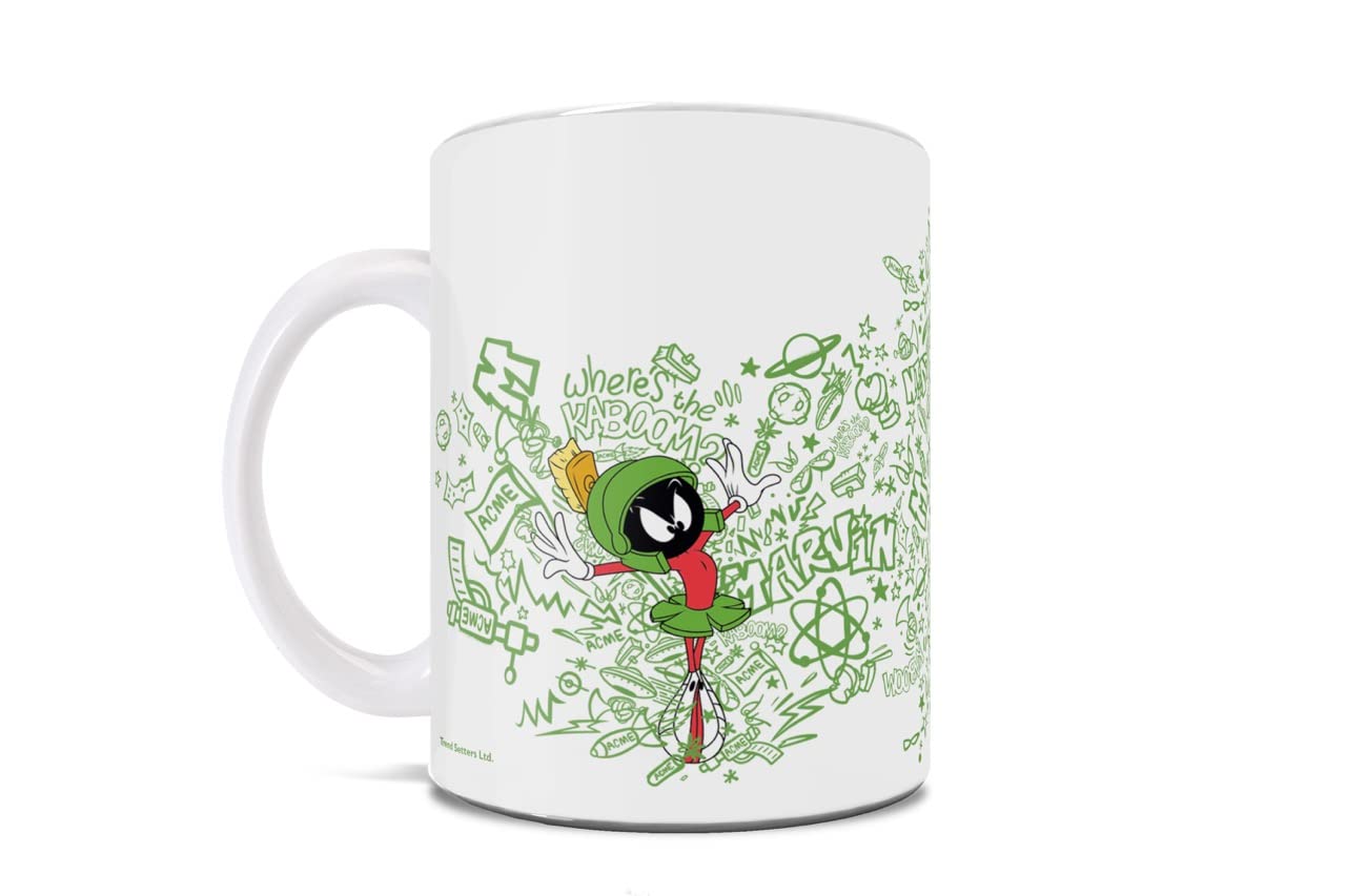 Looney Tunes Marvin the Martian Acme Action 11 oz Ceramic Coffee Mug
