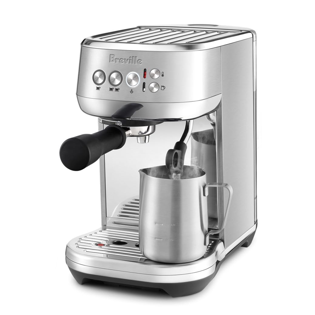 Breville Bambino Plus Espresso Machine Bes500Bss, Brushed Stainless Steel