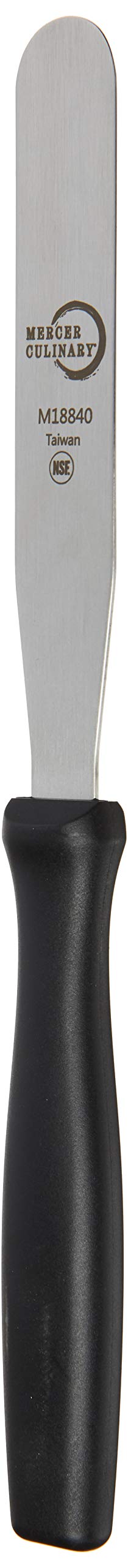 Mercer Culinary Straight Spatula, 4.25 Inch, Stainless Steel , Black