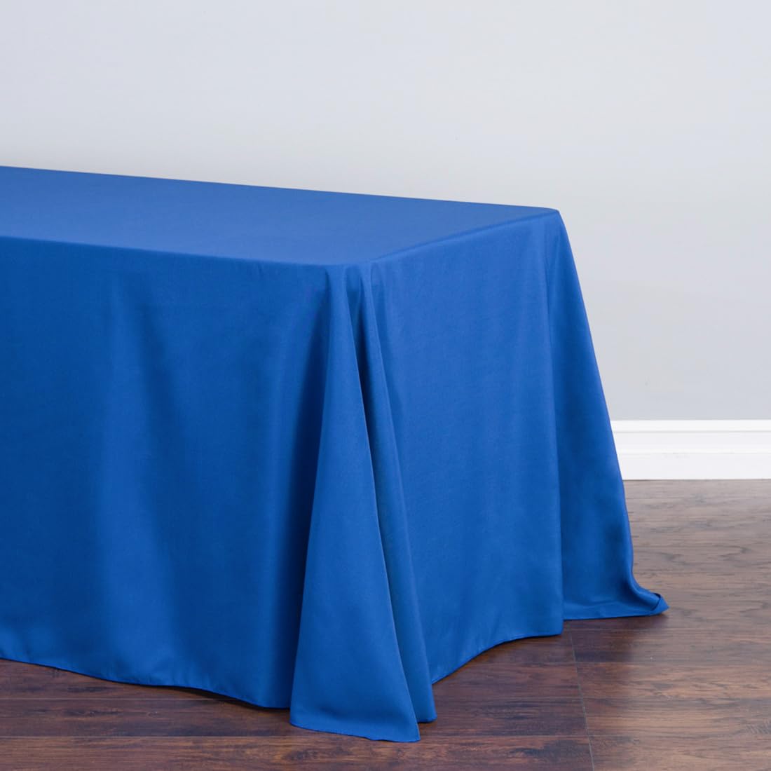 Linentablecloth 90 X 156-Inch Rectangular Polyester Tablecloth Royal Blue