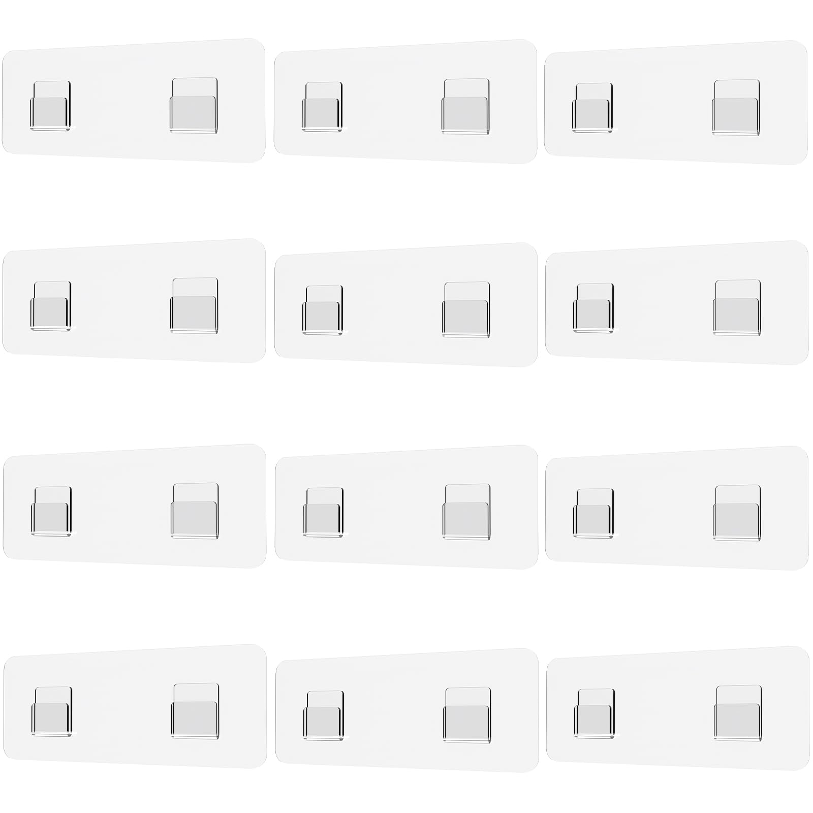 Jovware Shower Caddy Adhesive Replacement Stickers Flat Hook, Shelf Hanging Adhesive, Adhesive Bathroom Suction Cup Replacement,