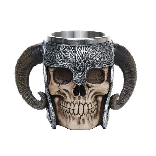 Pacific Giftware Viking Skull Of Valhalla Warrior Mug Tankard 13Oz