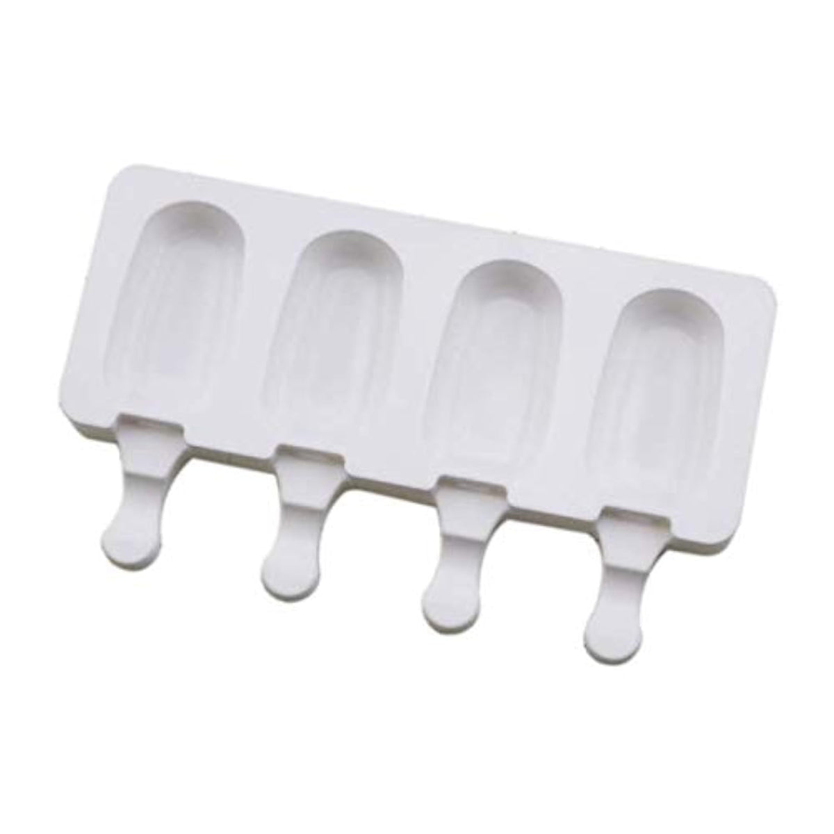 Aeyistry Popsicle Silicone Moldswith Lid,4 Cavities Mini Ice Cream Mold With 20 Wooden Sticks,Reusable Popsicle Molds For Diy Ea