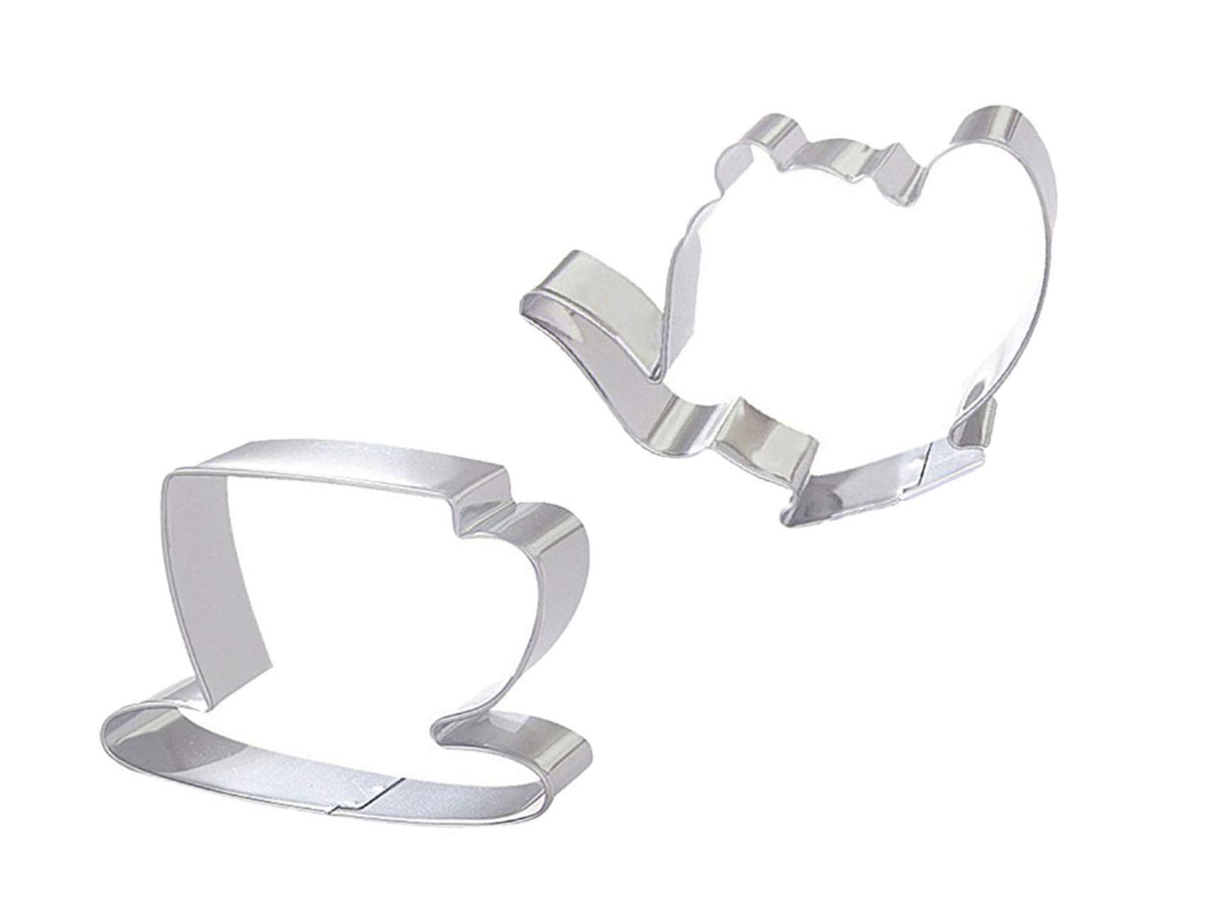 Zdywy Teacup Teapot Coffee Cup Shape Biscuit Cookie Cutter