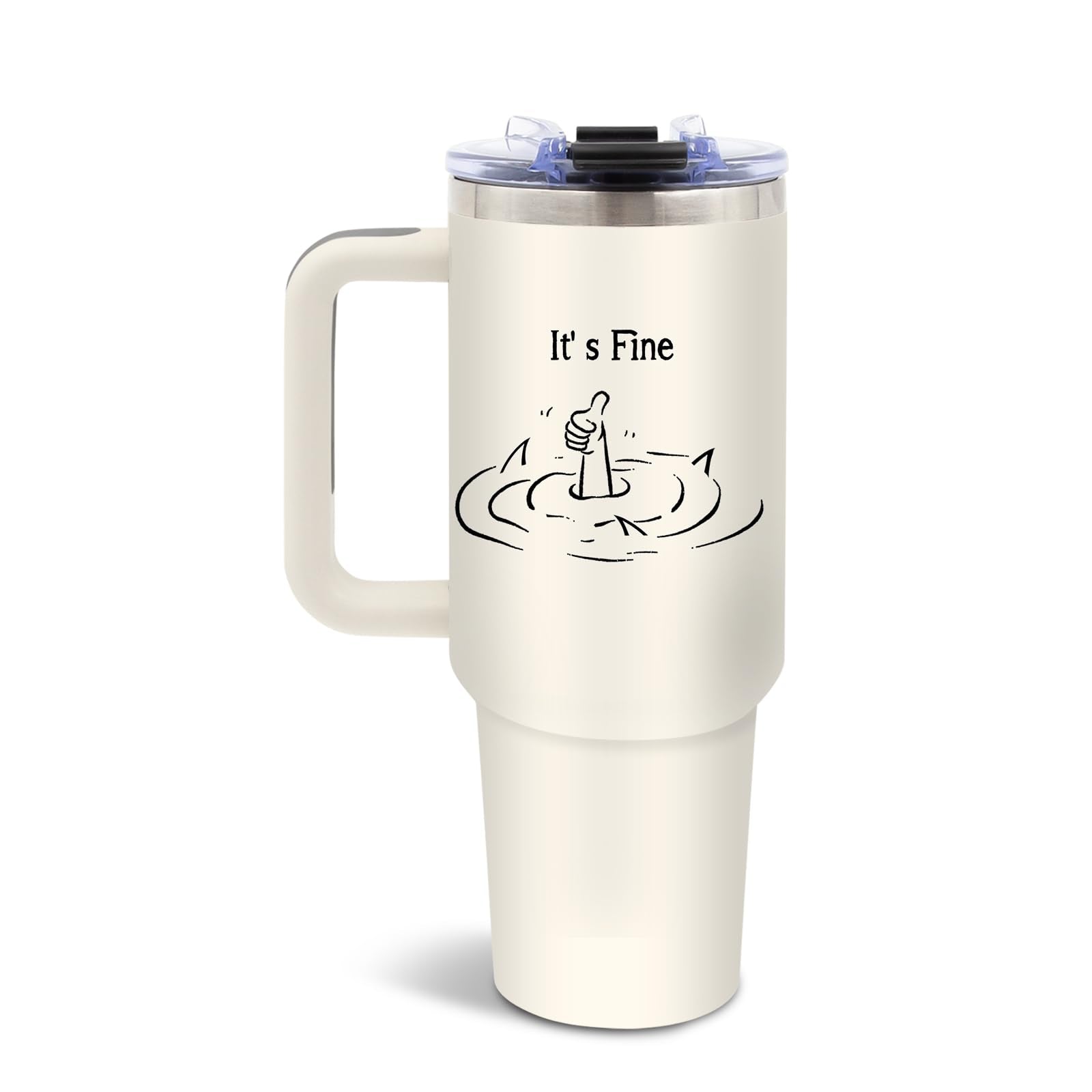 DUUV Funny Saying Tumbler 40oz, Insulated Motivational Gifts for Women Man
