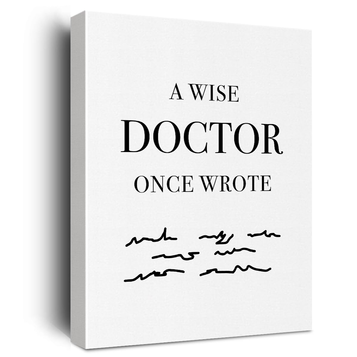 Doctor Gifts Doctor Appreciation Gifts Funny Office Gifts Canvas Wall Art Framed Art Paintings Wall Decor Artwork Gifts For Cowo