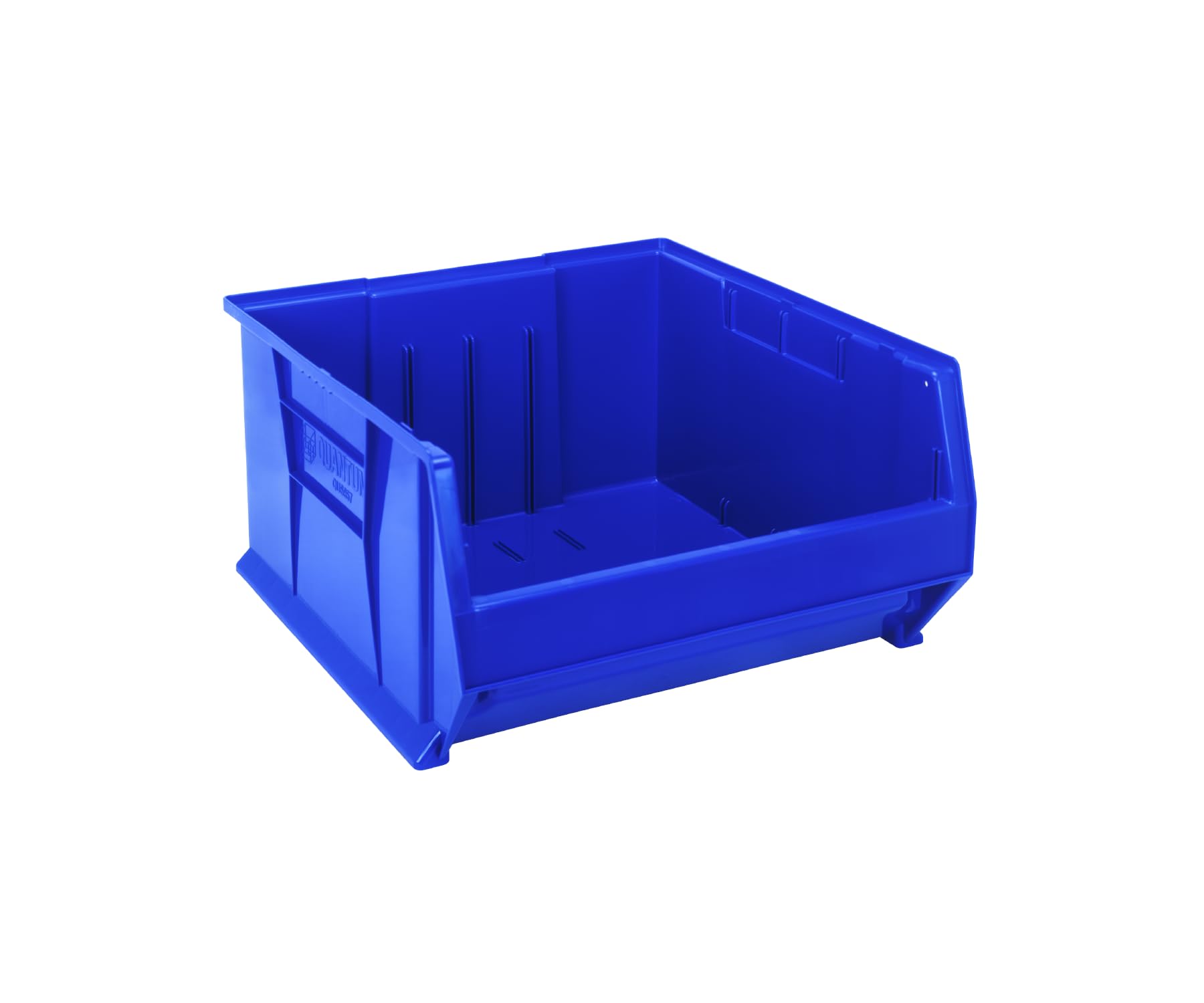 Hulk 24 Container, 23-7/8L X 22-1/2W X 12H, Stackable, Polypropylene, Blue, Made In Usa