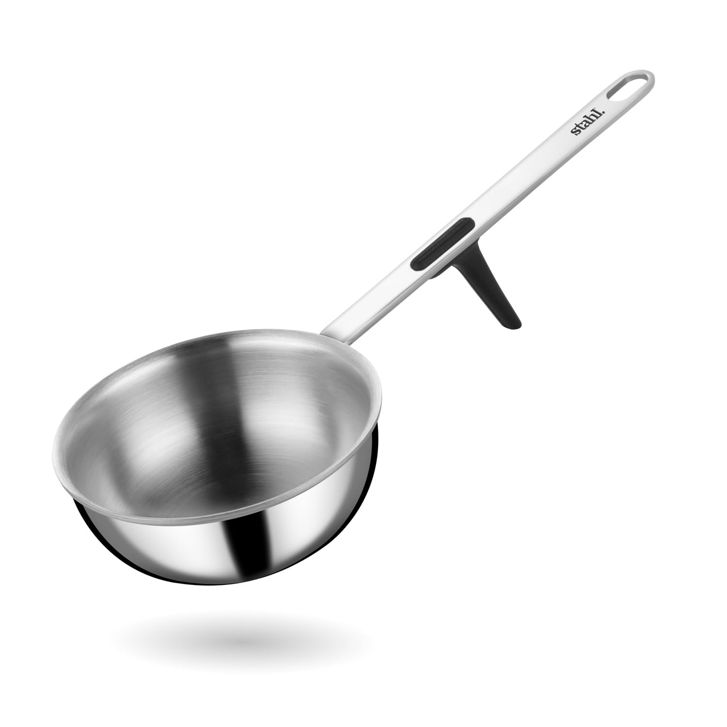 Stahl Artisan Triply 500 Ml, 12 Cm Stainless Steel Tadka Pan | Gas & Induction Compatible | For Spice Tempering, Seasoning & Fry