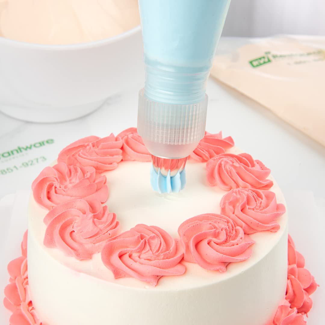 Restaurantware Pastry Tek Piping Tip 1 Reusable Drop Flower Icing Tip - #1G Dent-Resistant Stainless Steel Pastry Tip Dishwasher