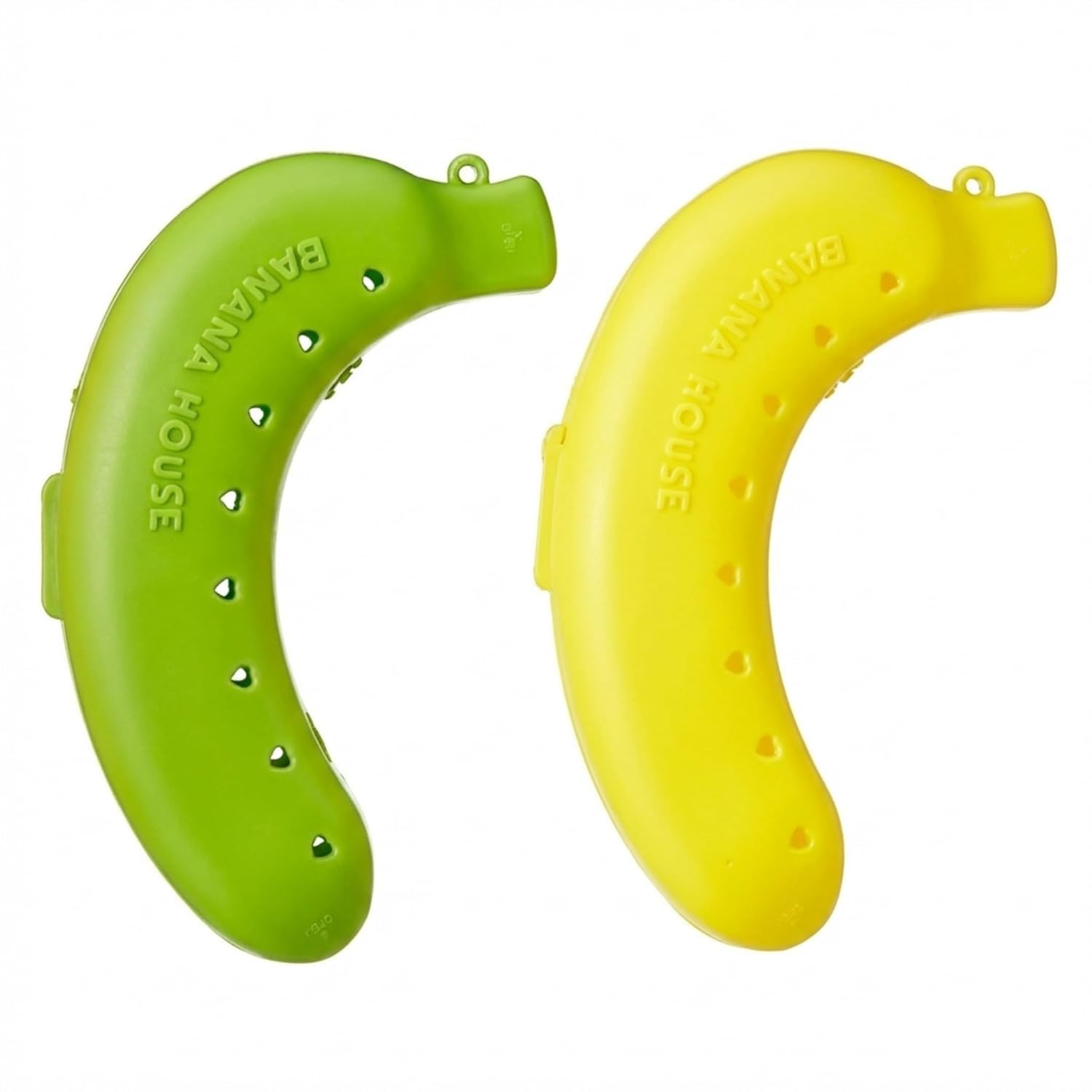 Allisable Banana Storage Container Set Of 2 BpaFree Plastic Fruit Case For Lunch Box And Travel, Banana Box Plastic Storage Cas