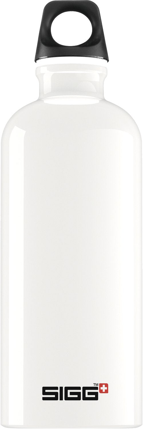 Sigg - Aluminum Water Bottle - Traveller White - With Screw Cap - Leakproof, Lightweight, Bpa Free - 20 Oz