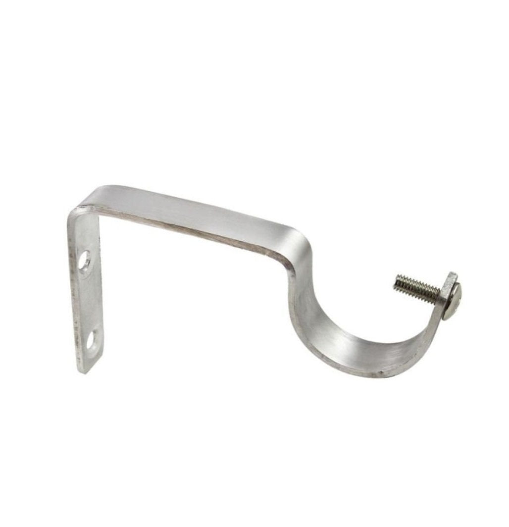 Prushti Fashion Steel Curtain Bracket for Door and Window (Mehendi , Standard) - Set of 6, grommets